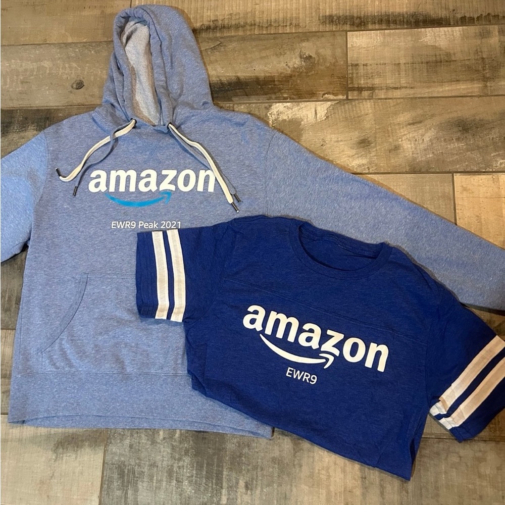 Amazon Blue Hoodie and T-Shirt Set